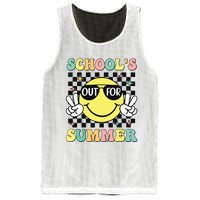 Last Day Of School Retro Schoolsout For Summer Teacher Mesh Reversible Basketball Jersey Tank