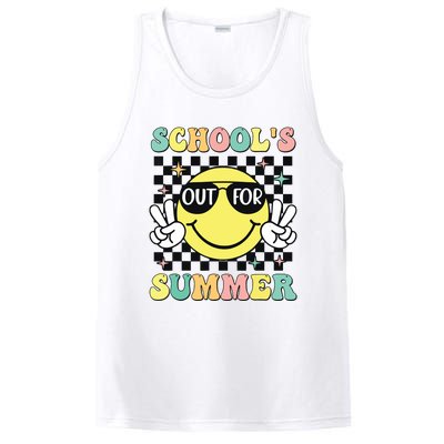 Last Day Of School Retro Schoolsout For Summer Teacher PosiCharge Competitor Tank