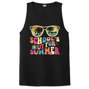 Last Day Of School Retro Teacher Schools Out For Summer PosiCharge Competitor Tank