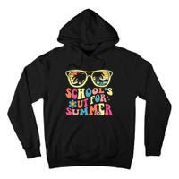 Last Day Of School Retro Teacher Schools Out For Summer Tall Hoodie