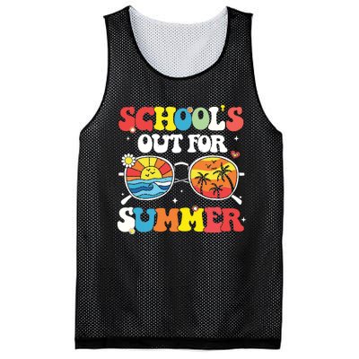 Last Day Of School Schools Out For Summer Teacher Gift Mesh Reversible Basketball Jersey Tank