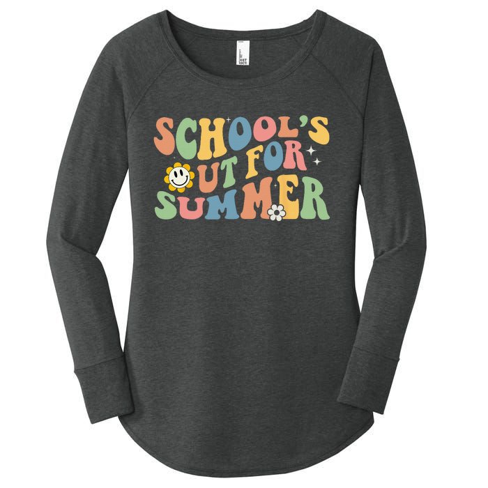 Last Day Of School Schools Out For Summer Teacher Women's Perfect Tri Tunic Long Sleeve Shirt