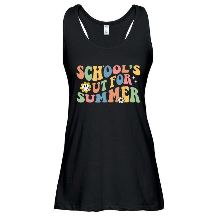 Last Day Of School Schools Out For Summer Teacher Ladies Essential Flowy Tank