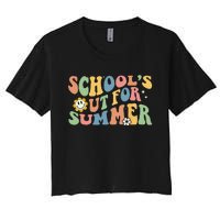 Last Day Of School Schools Out For Summer Teacher Women's Crop Top Tee