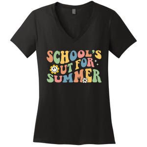 Last Day Of School Schools Out For Summer Teacher Women's V-Neck T-Shirt