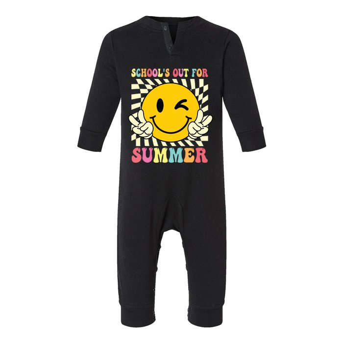 Last Day Of School Schools Out For Summer Teacher Infant Fleece One Piece