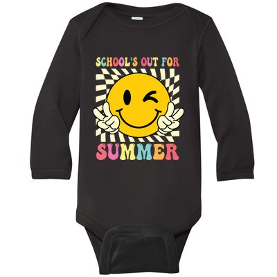 Last Day Of School Schools Out For Summer Teacher Baby Long Sleeve Bodysuit