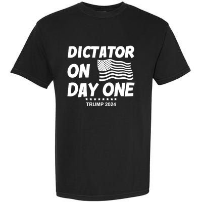 Limited Dictator On Day One Trump 2024 Garment-Dyed Heavyweight T-Shirt