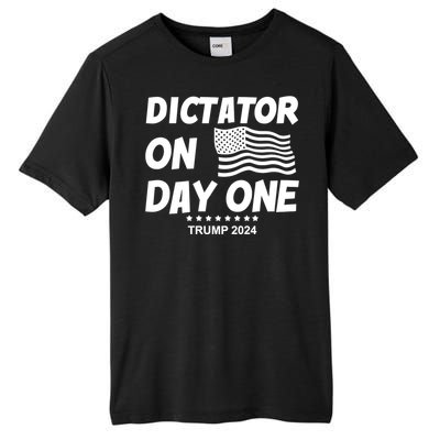 Limited Dictator On Day One Trump 2024 Tall Fusion ChromaSoft Performance T-Shirt