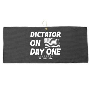 Limited Dictator On Day One Trump 2024 Large Microfiber Waffle Golf Towel