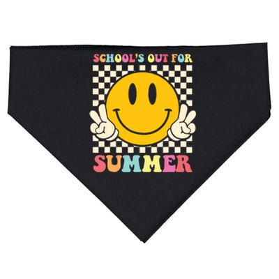 Last Day Of School Teacher Schools Out For Summer Student USA-Made Doggie Bandana