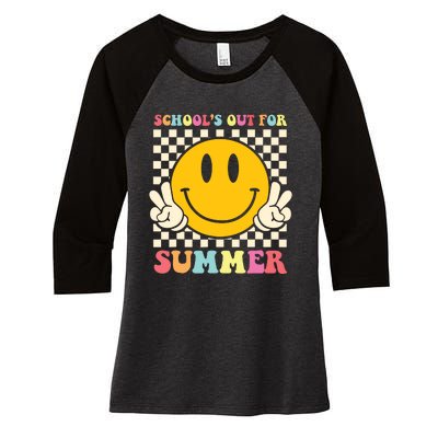 Last Day Of School Teacher Schools Out For Summer Student Women's Tri-Blend 3/4-Sleeve Raglan Shirt