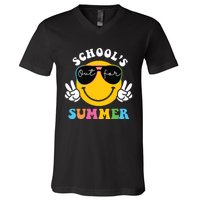 Last Day Of School Teacher Schools Out For Summer Student V-Neck T-Shirt