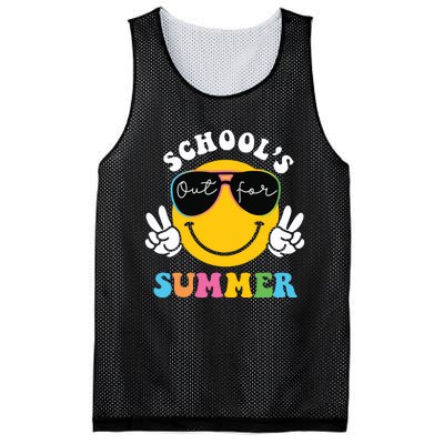 Last Day Of School Teacher Schools Out For Summer Student Mesh Reversible Basketball Jersey Tank