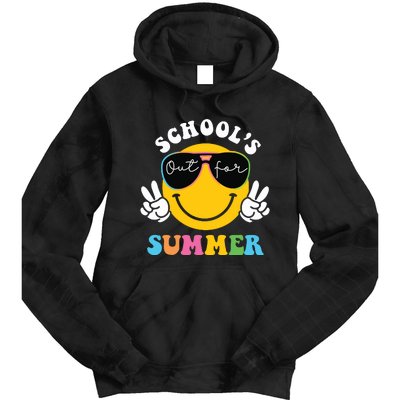 Last Day Of School Teacher Schools Out For Summer Student Tie Dye Hoodie