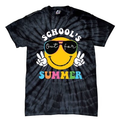 Last Day Of School Teacher Schools Out For Summer Student Tie-Dye T-Shirt