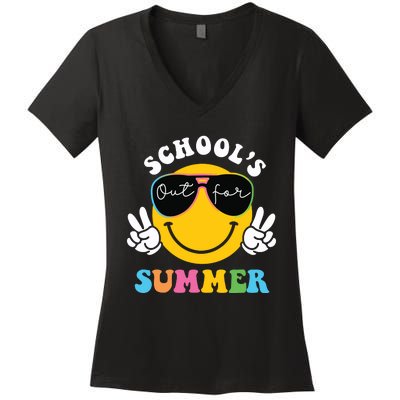 Last Day Of School Teacher Schools Out For Summer Student Women's V-Neck T-Shirt