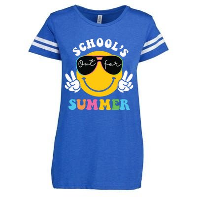 Last Day Of School Teacher Schools Out For Summer Student Enza Ladies Jersey Football T-Shirt