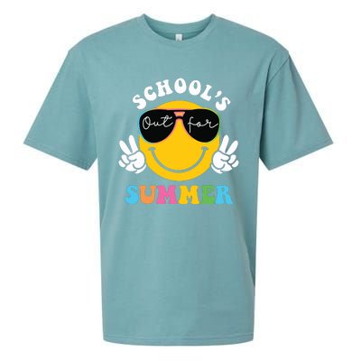 Last Day Of School Teacher Schools Out For Summer Student Sueded Cloud Jersey T-Shirt