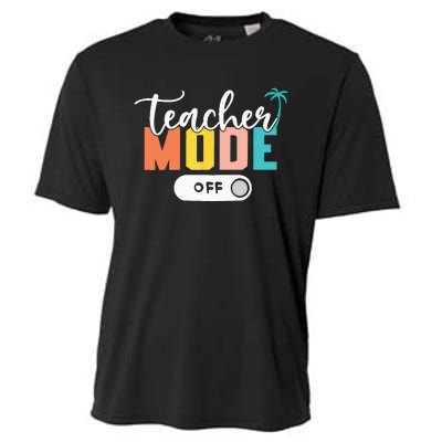 Last Day of School teacher mode off Teacher Cooling Performance Crew T-Shirt