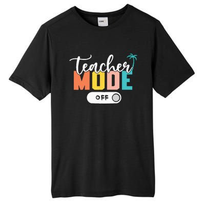 Last Day of School teacher mode off Teacher Tall Fusion ChromaSoft Performance T-Shirt