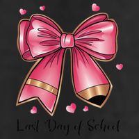 Last Day Of School Coquette Bow Teachers Graduatio Cool Comfort Performance Bucket Hat