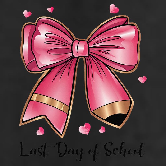Last Day Of School Coquette Bow Teachers Graduatio Cool Comfort Performance Bucket Hat