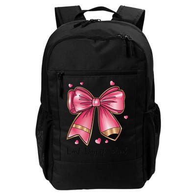 Last Day Of School Coquette Bow Teachers Graduatio Backpack
