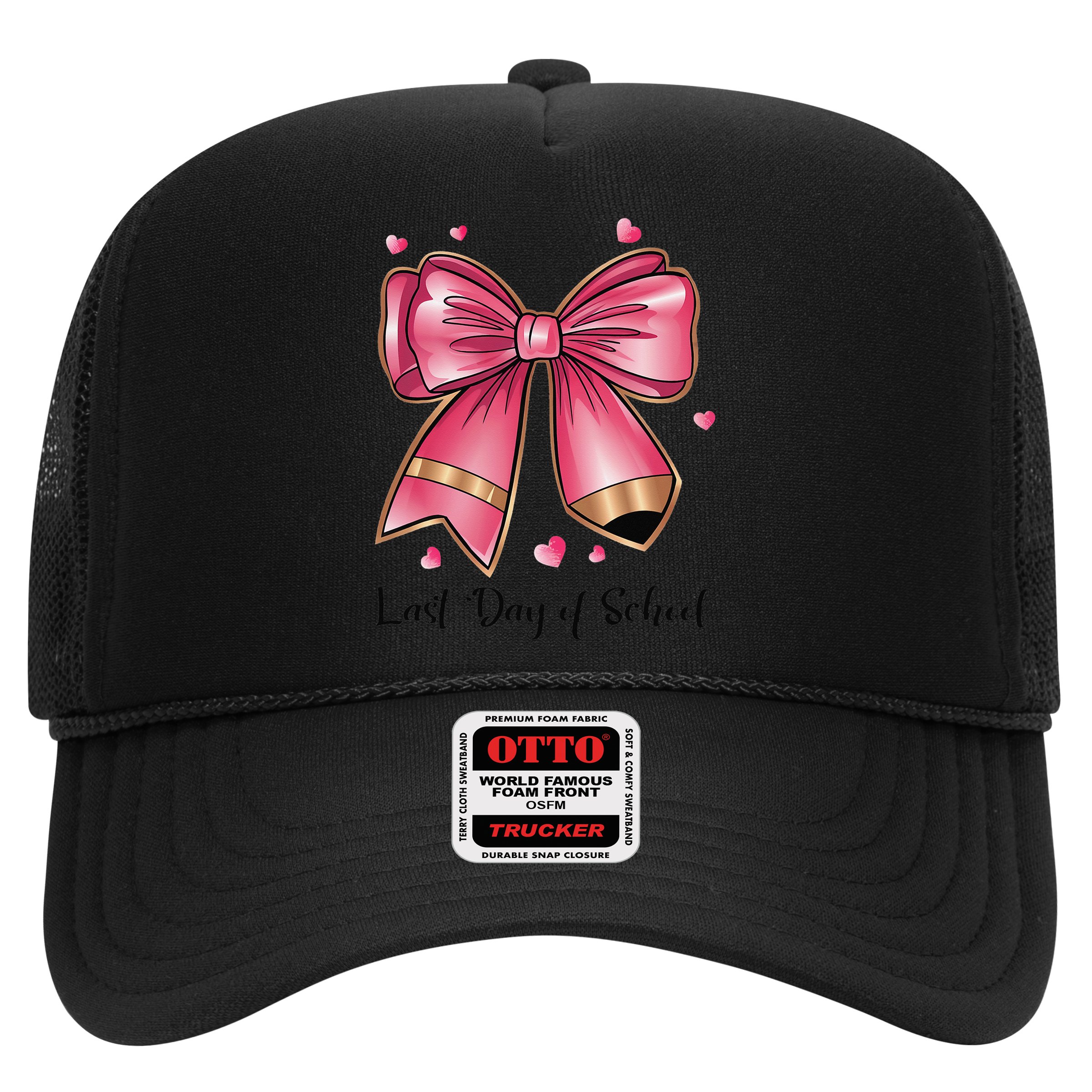 Last Day Of School Coquette Bow Teachers Graduatio Hat