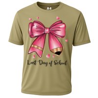 Last Day Of School Coquette Bow Teachers Graduatio Cooling Performance Crew T-Shirt