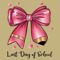 Last Day Of School Coquette Bow Teachers Graduatio Cooling Performance Crew T-Shirt