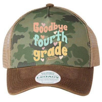 Last Day Of 4th Grade Groovy 4th Grade Last Day Of School Legacy Tie Dye Trucker Hat