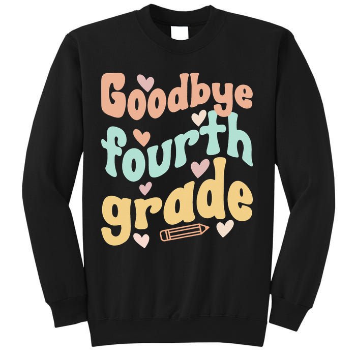 Last Day Of 4th Grade Groovy 4th Grade Last Day Of School Sweatshirt