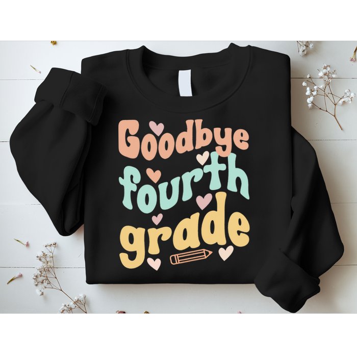 Last Day Of 4th Grade Groovy 4th Grade Last Day Of School Sweatshirt