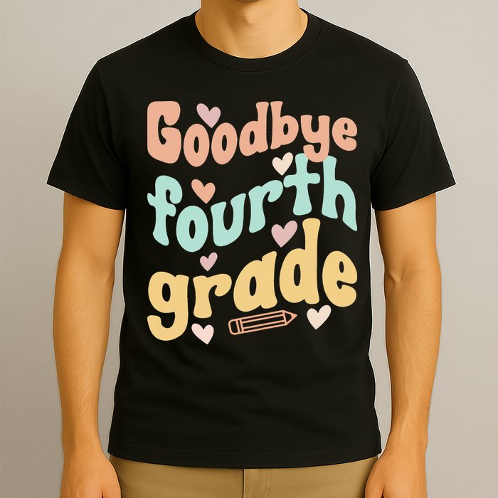 Last Day Of 4th Grade Groovy 4th Grade Last Day Of School T-Shirt