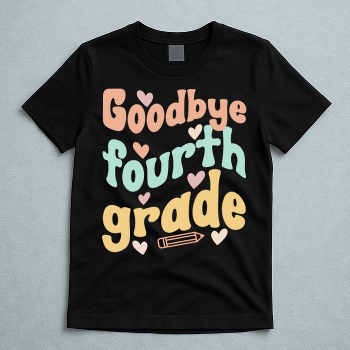 Last Day Of 4th Grade Groovy 4th Grade Last Day Of School T-Shirt