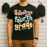 Last Day Of 4th Grade Groovy 4th Grade Last Day Of School T-Shirt
