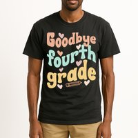 Last Day Of 4th Grade Groovy 4th Grade Last Day Of School Tall T-Shirt
