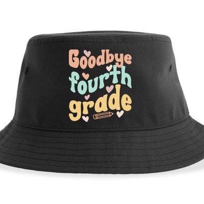 Last Day Of 4th Grade Groovy 4th Grade Last Day Of School Sustainable Bucket Hat