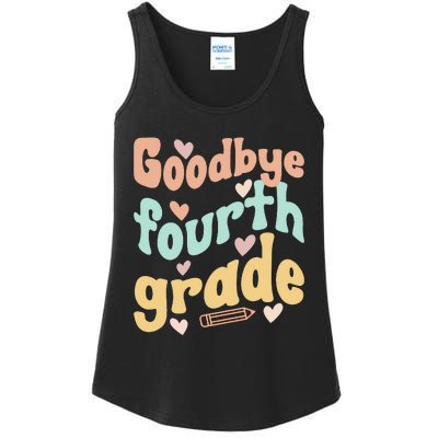 Last Day Of 4th Grade Groovy 4th Grade Last Day Of School Ladies Essential Tank