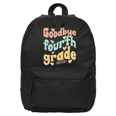 Last Day Of 4th Grade Groovy 4th Grade Last Day Of School 16 in Basic Backpack