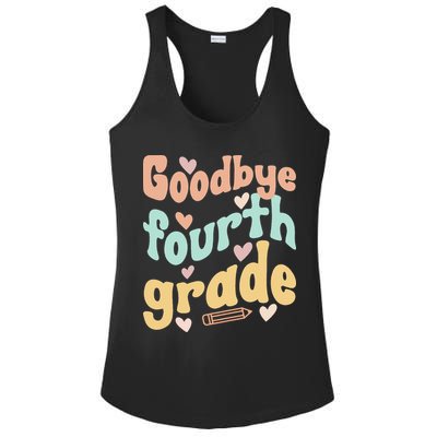 Last Day Of 4th Grade Groovy 4th Grade Last Day Of School Ladies PosiCharge Competitor Racerback Tank