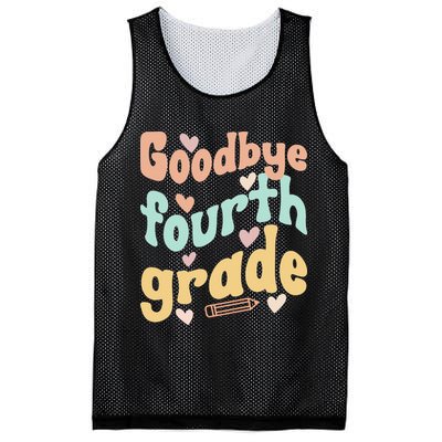 Last Day Of 4th Grade Groovy 4th Grade Last Day Of School Mesh Reversible Basketball Jersey Tank
