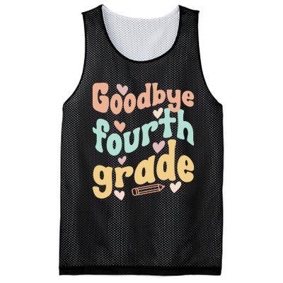 Last Day Of 4th Grade Groovy 4th Grade Last Day Of School Mesh Reversible Basketball Jersey Tank