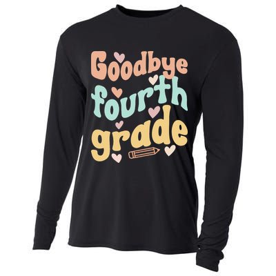 Last Day Of 4th Grade Groovy 4th Grade Last Day Of School Cooling Performance Long Sleeve Crew
