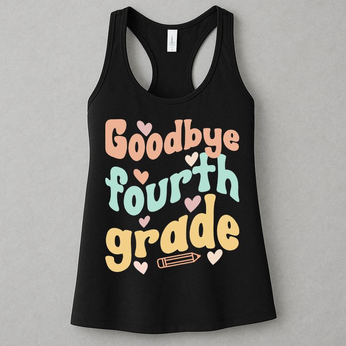 Last Day Of 4th Grade Groovy 4th Grade Last Day Of School Womens Tank Top
