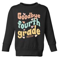 Last Day Of 4th Grade Groovy 4th Grade Last Day Of School Toddler Sweatshirt