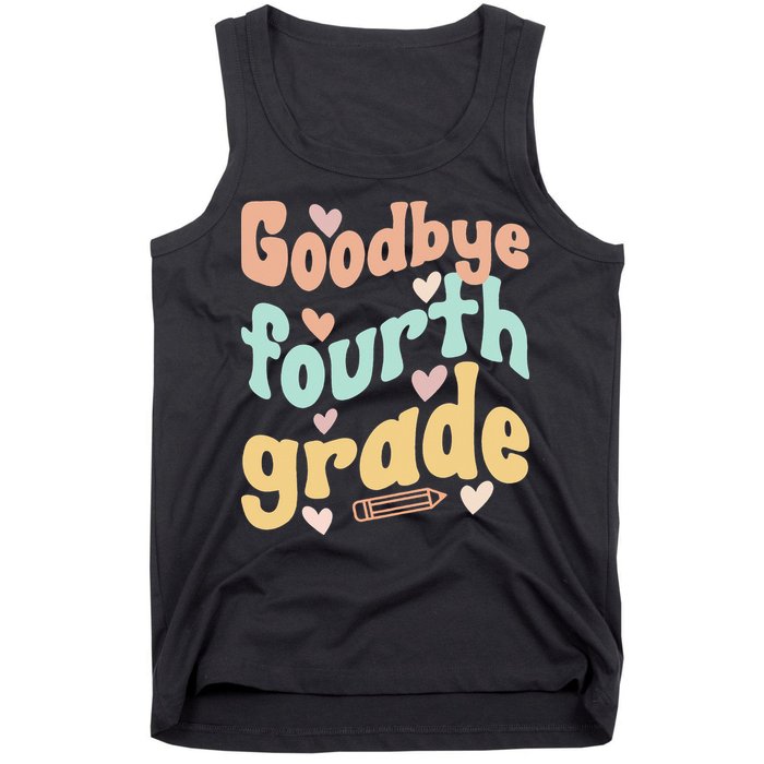 Last Day Of 4th Grade Groovy 4th Grade Last Day Of School Tank Top