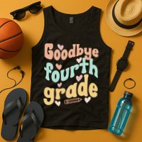 Last Day Of 4th Grade Groovy 4th Grade Last Day Of School Tank Top