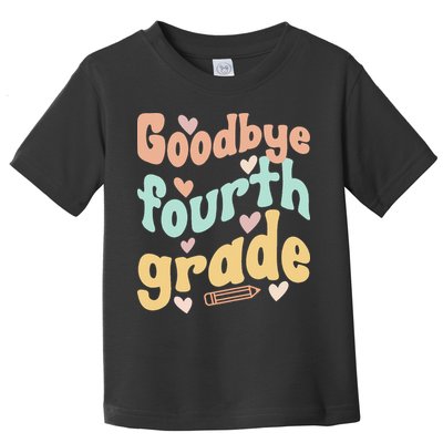 Last Day Of 4th Grade Groovy 4th Grade Last Day Of School Toddler T-Shirt